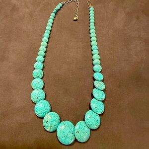 Gorgeous Jay King DTR large Turquoise disc necklace READ DESCRIPTION